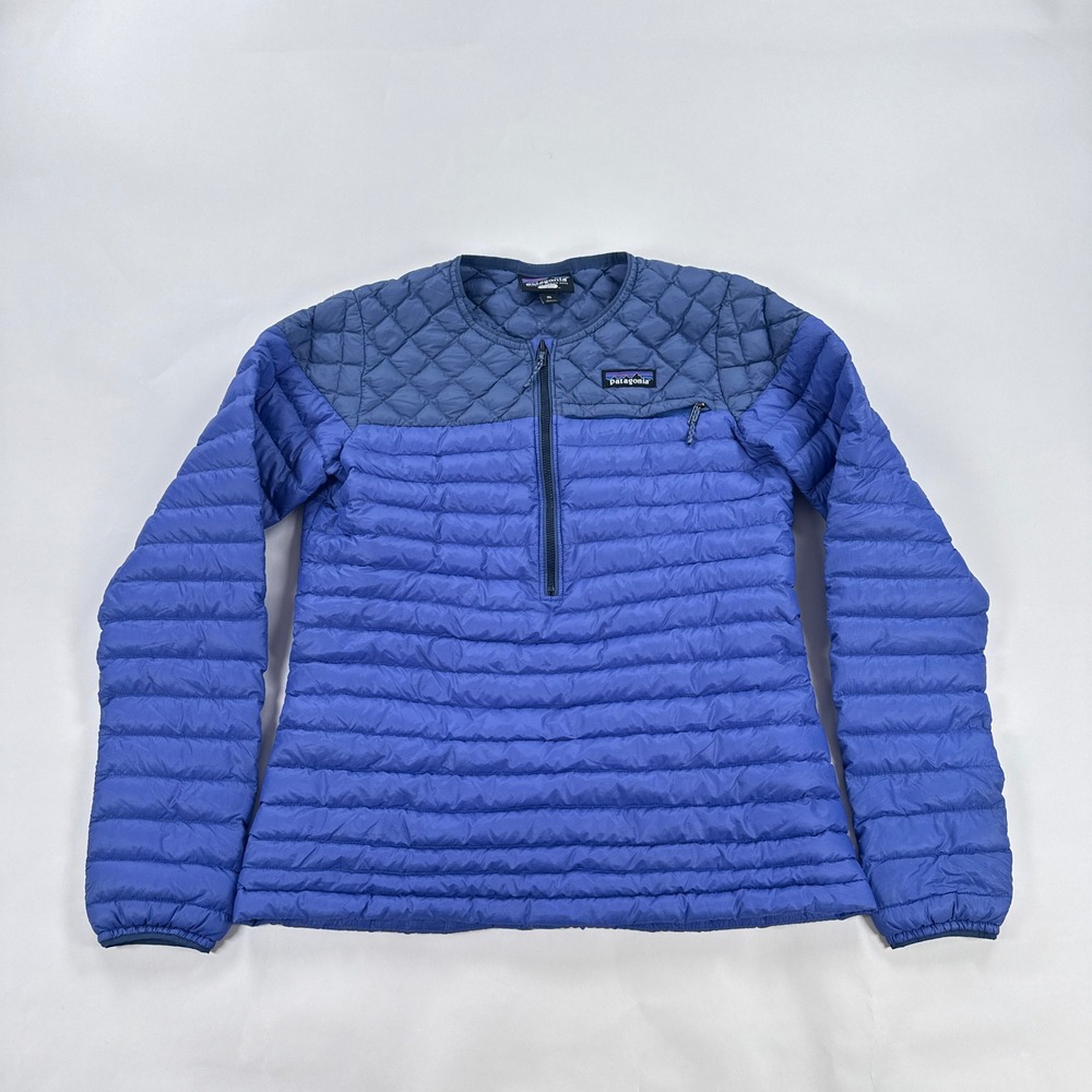 Patagonia AlpLight Down Womens XS Blue Down Sweater Quilted Puffer Jacket ISSUE